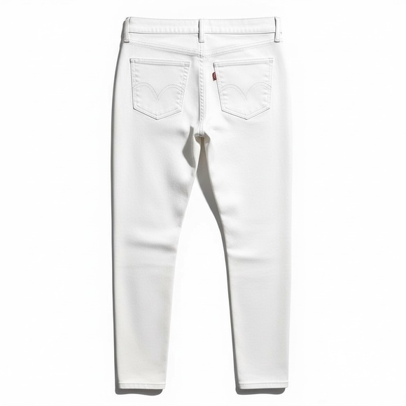 LEVI Y2K Too Superlow White Jeans 9 | Low Rise Straight | Coastal Retro Resort - Picture 3 of 13